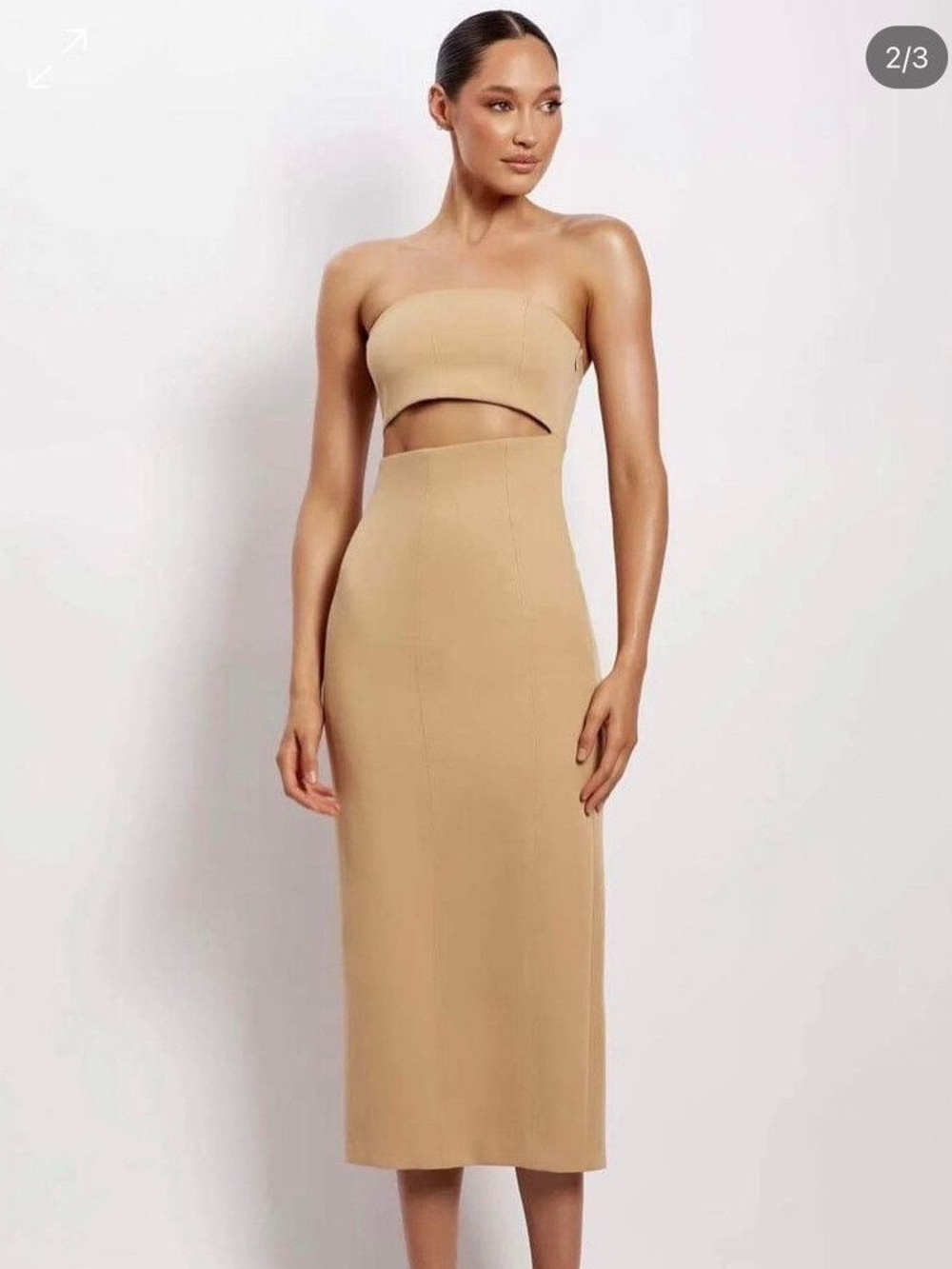 Meshki Diana Cut Out MIDI Dress Size XS
